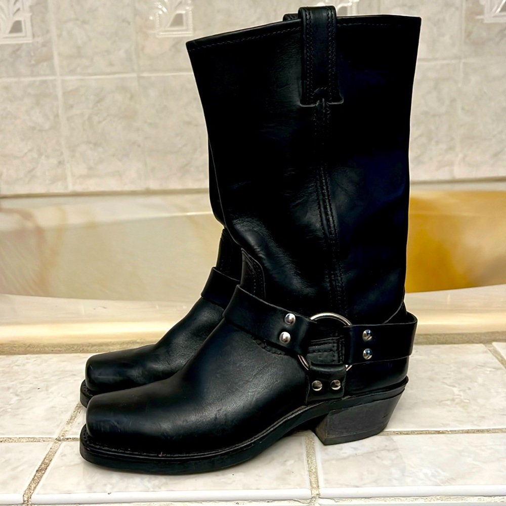 FRYE 12R Original Harness Boot | Black | Size 7 | Excellent Condition